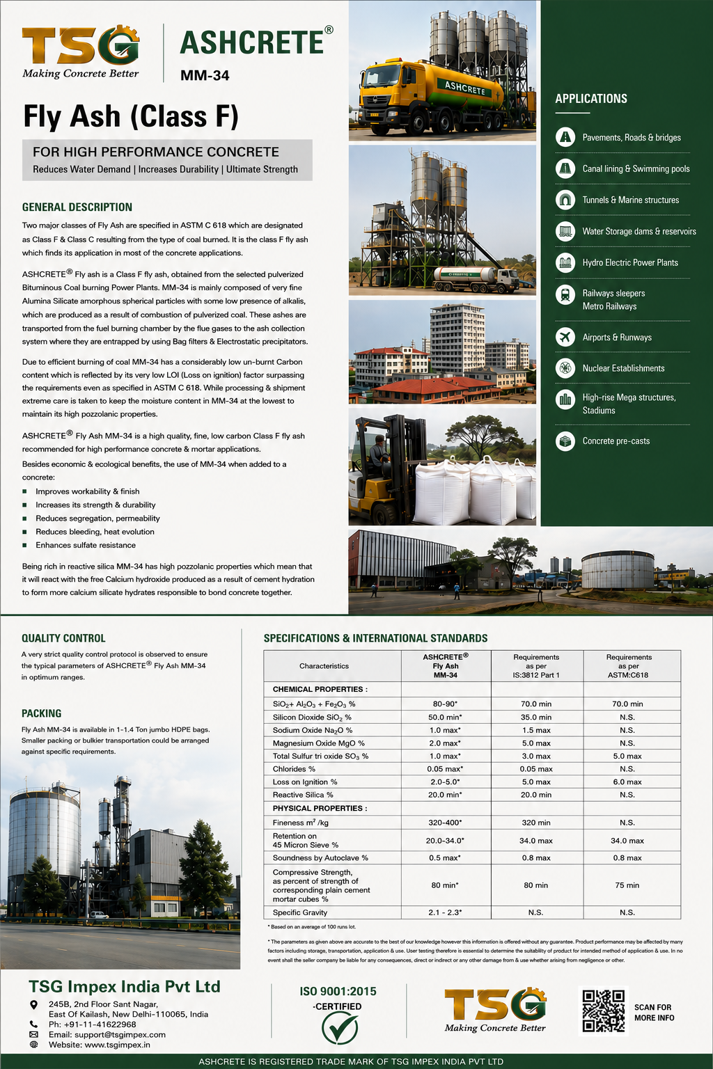 Ashcrete Fly Ash Product
